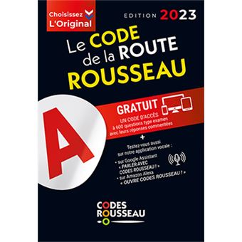 Code Rousseau de la route B 2023