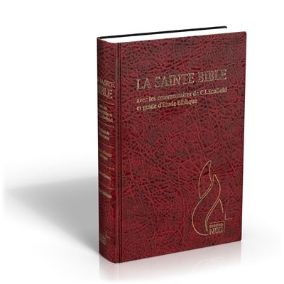 Bible d'étude Segond NEG Scofield, grenat