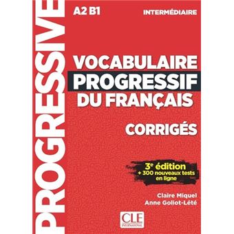 Corrigés vocabulaire progressif niveau intermédiaire 3è édition - 1