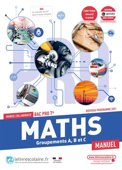 Mathématiques Tle Bac pro, manuel élève