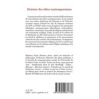 Histoire des idées contemporaines