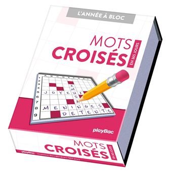 Calendrier Mots croisés en 365 jours - Année à bloc - 1
