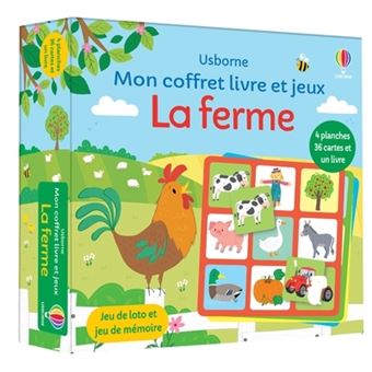 La ferme - Mon coffret livre et jeux - 1