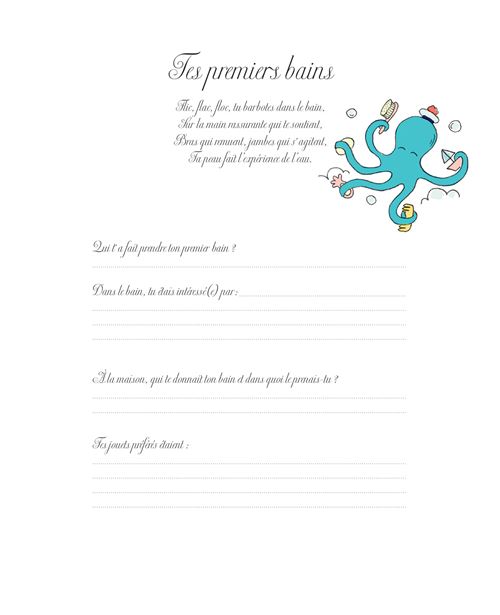Le Petit Journal De Mon Bébé – Souvenirs Et Moments Précieux à Remplir
