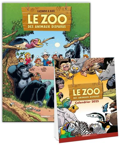 Le Zoo des animaux disparus - tome 04 + calendrier 2025 offert - Bloz - Bamboo Eds - cartonné - Bande dessinée jeunesse