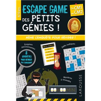 Petits Génies ! - Escape game des petits génies - CM1 au CM2- Cahier de vacances - 1