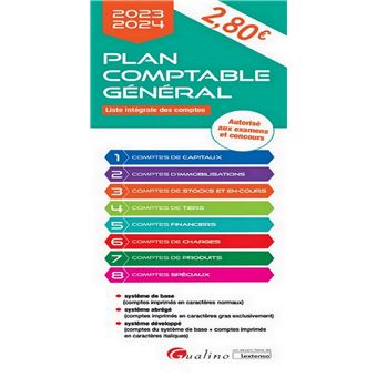 Plan comptable général - 2023/2024 - 1