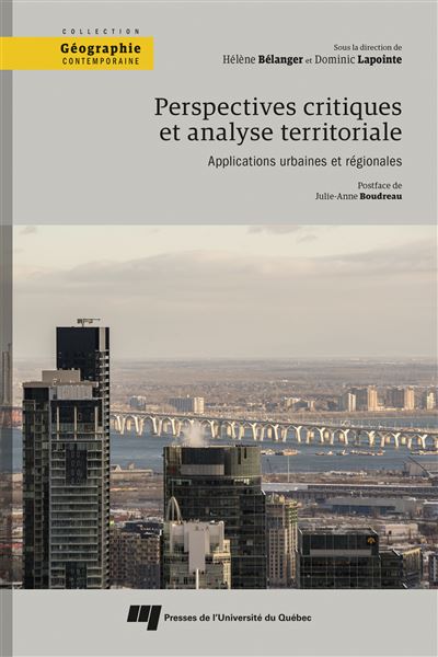 Perspectives critiques et analyse territoriale - Hélène Belanger - broché