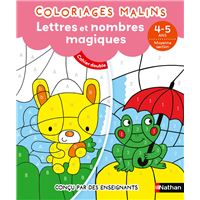 Coloriages malins Duo Lettres et nombres magiques MS