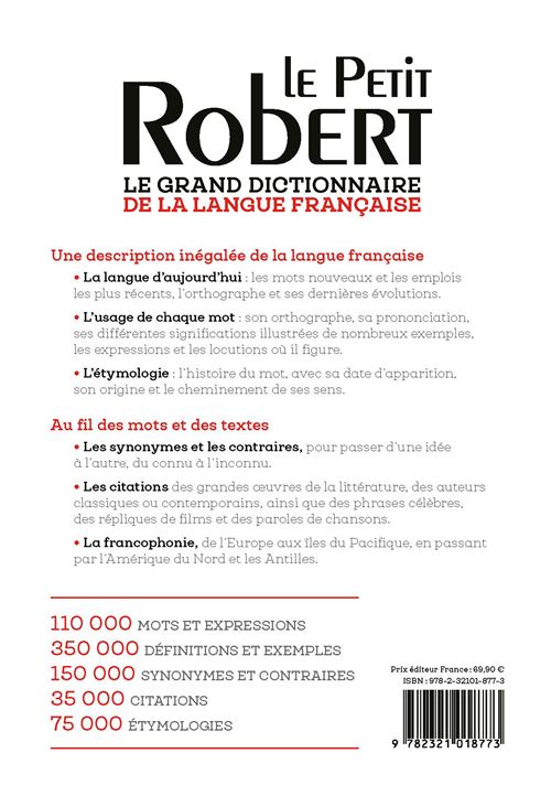 語学+参考書 Le Petit Robert De La Langue Francaise LE PETIT ROBERT DE LA LANGUE FRANCAISE 2023: COLLECTIF