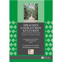 La question de l’auteur en littératures africaines