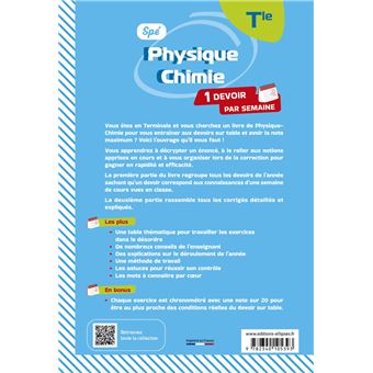 Spé Physique-Chimie. Terminale