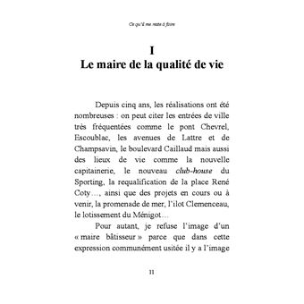 Ce qu'il me reste à faire