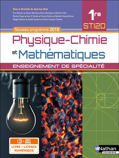 Azan/Collectif Physique Chimie Et Mathématiques, 1Re Sti2d : Enseignement De Spécialité : Nouveau Programme 2019 - Image 3