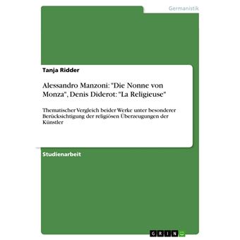 Alessandro Manzoni Die Nonne Von Monza Denis Diderot La alessandro-manzoni-die-nonne-von-monza-denis-diderot-la