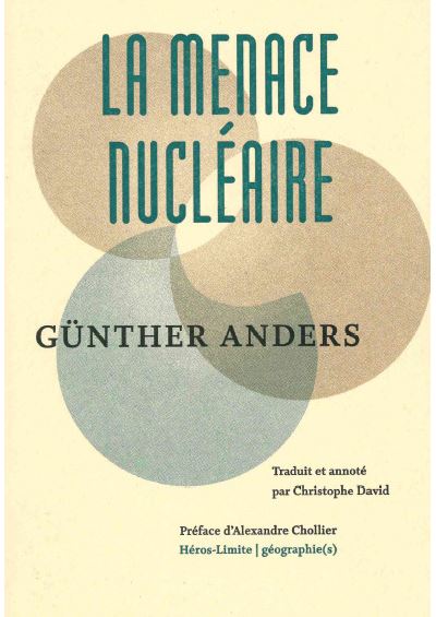 La menace nucléaire - Günther Anders - broché