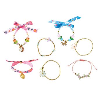 Mes merveilleux bracelets licornes - coffret avec support à bijoux et accessoires