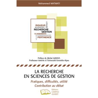 La recherche en sciences de gestion - 1