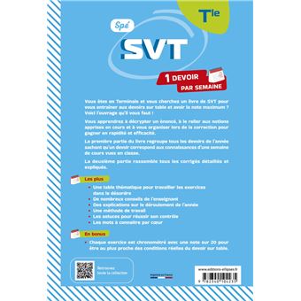 Spé SVT - Terminale