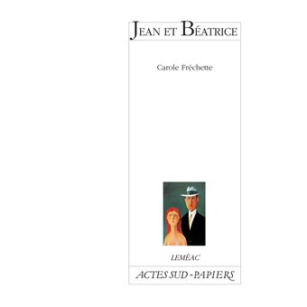 Jean et B atrice broch Carole Fr chette Achat Livre fnac