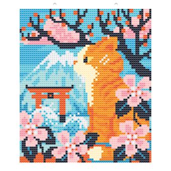 Mon tableau chat à diamanter - coffret avec accessoires