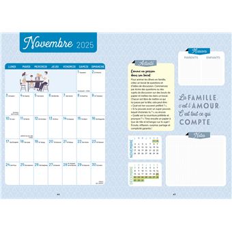 Agenda Familial 2026 A6 Semaine à Vue 5 Colonnes - Couverture Dure, Pratique Pour L'organisation