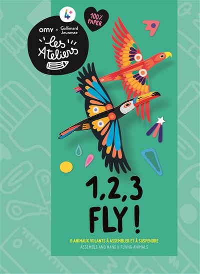 1,2,3 fly ! - 6 animaux volants a assembler et a suspendre -