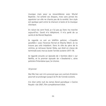 Le temps de la mélancolie Journal 2025 Janvier juin