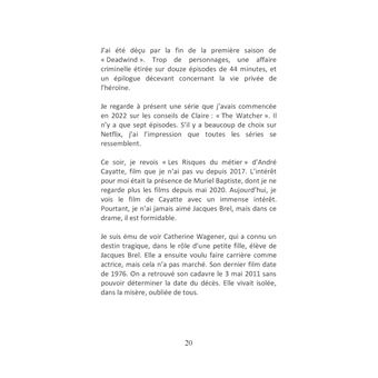 Le temps de la mélancolie Journal 2025 Janvier juin