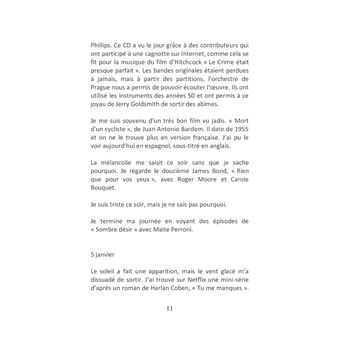 Le temps de la mélancolie Journal 2025 Janvier juin