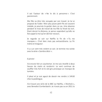 Le temps de la mélancolie Journal 2025 Janvier juin