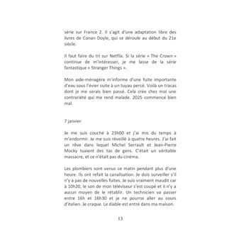Le temps de la mélancolie Journal 2025 Janvier juin
