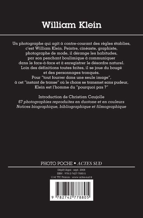 William Klein Photo Poche n° 20 Tome 20 - Poche - William