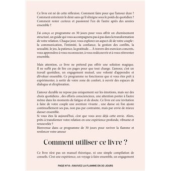 30 jours pour raviver la flamme