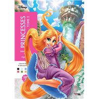 Coloriages Mystères Disney - Colorie les chiffres et découvre l'image : Coloriages mystères Disney - Princesses Tome 2