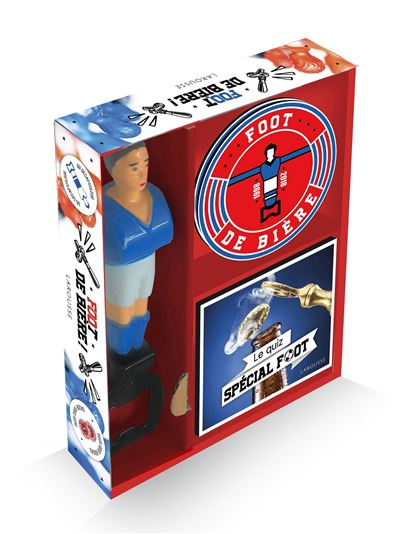 Foot de bière ! 1 decapsuleur + 2 sous-bocks + 1 livret quiz - Collectif - Larousse - Coffret - Jeux livres objets - Larousse