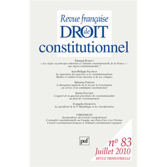 Revue Française de Droit Constitutionnel - 1