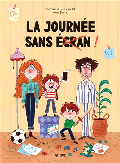 La journée sans écran ! - Emmanuelle Kecir-Lepetit - Fleurus - cartonné - Album jeunesse