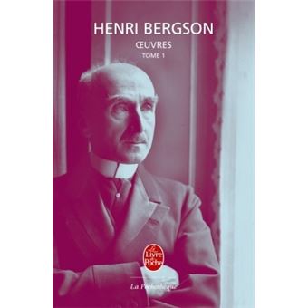 OEuvres (Tome 1) Tome 1 - broché - Henri Bergson - Achat Livre ou