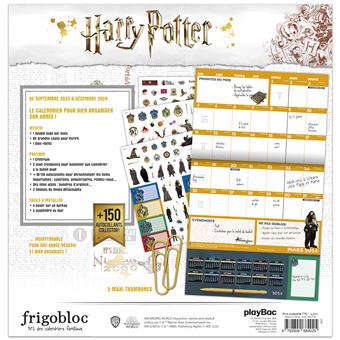 Harry Potter - Mon calendrier organiseur Harry Potter 2023-2024 - Collectif  - broché, Livre tous les livres à la Fnac