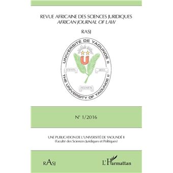 Revue africaine des sciences juridiques N° 1/2016 - 1