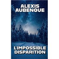 L'IMPOSSIBLE DISPARITION