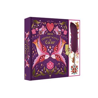 Mon carnet secrets de coeur - coffret avec accessoires