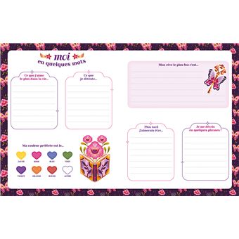 Mon carnet secrets de coeur - coffret avec accessoires