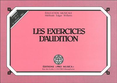 Les exercices d’audition, carnet n° 3