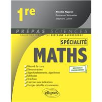 Spécialité Mathématiques - 1re - nouveaux programmes