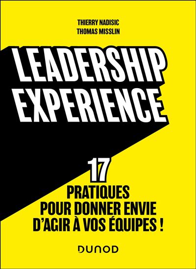 Leadership experience 17 pratiques pour donner envie d'agir à vos équipes ! - Thierry Nadisic - Dunod - broché - Guide