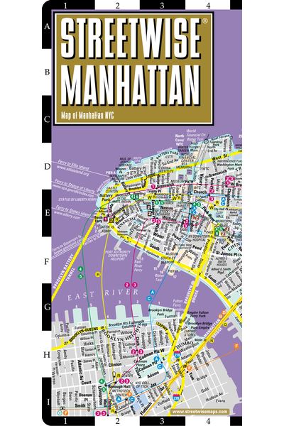 Streetwise manhattan map