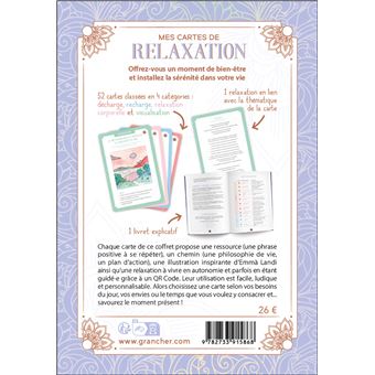 Mes cartes de relaxation - 52 illustrées pour une détente physique, émotionnelle et mentale - Coffret