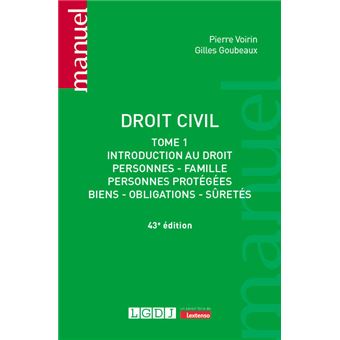 Droit civil - Tome 1 - 1